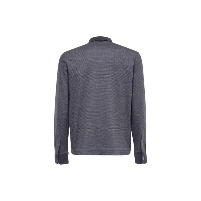 Zegna FW23 Polo Shirt Men's Blue-1