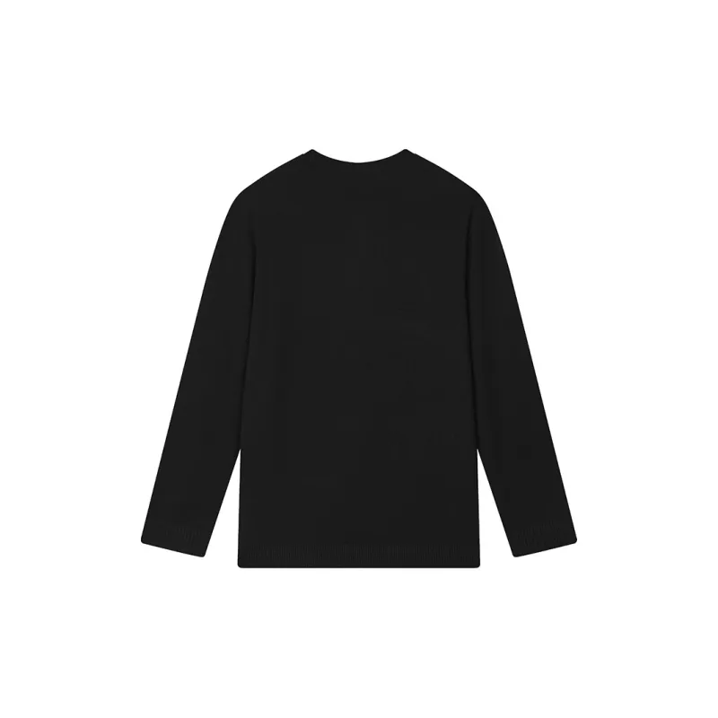 FILA FILA MILANO Italy Version Luxury Style Sports Collection 1911 Knitwear Men's Jet Black-1