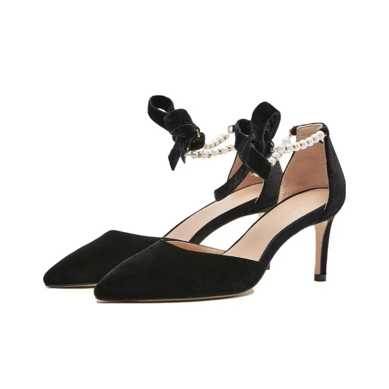Stuart Weitzman/SW Slim Heel High Heels 7.5cm Women's Black-2