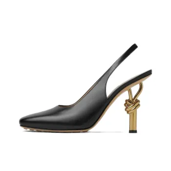 Bottega Veneta Knot High Heels 9cm Women's Black