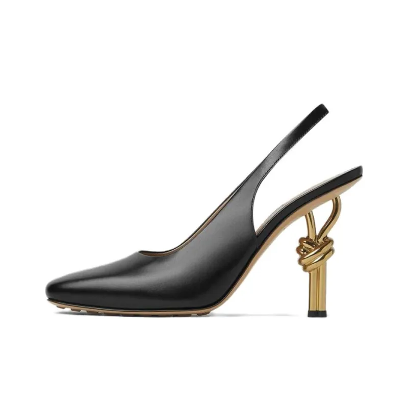 Bottega Veneta Knot High Heels 9cm Women's Black-0