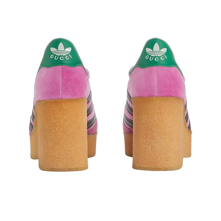 GUCCI Adidas X GUCCI Women's Gazelle 'Pink Velvet'-4