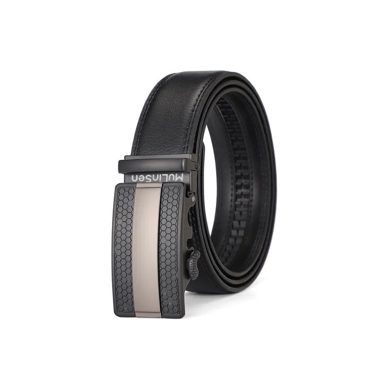 Mulinsen Cow Split Leather Leather Belts Unisex 3.8cm-0