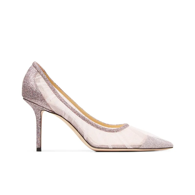 Jimmy Choo LOVE 85 Zhou Yangjie High Heels Women's Soft Pink-1