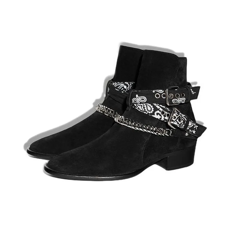 AMIRI Buckle Boot 'Bandana - Merlot'-1
