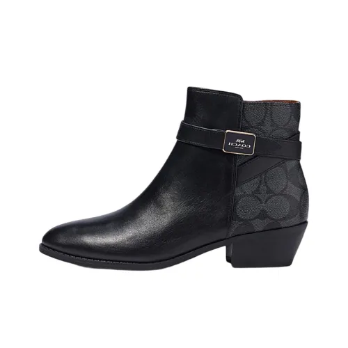COACH Ankle Boots Women's Black