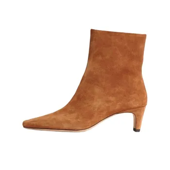 Staud Wally Ankle Boots 5.5cm Women's Brown