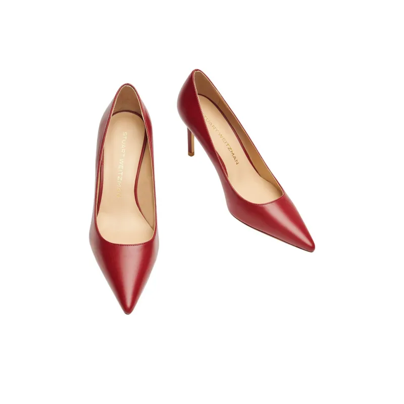 Stuart Weitzman/SW Stuart Slim Heel High Heels 8.5cm Women's Red-3
