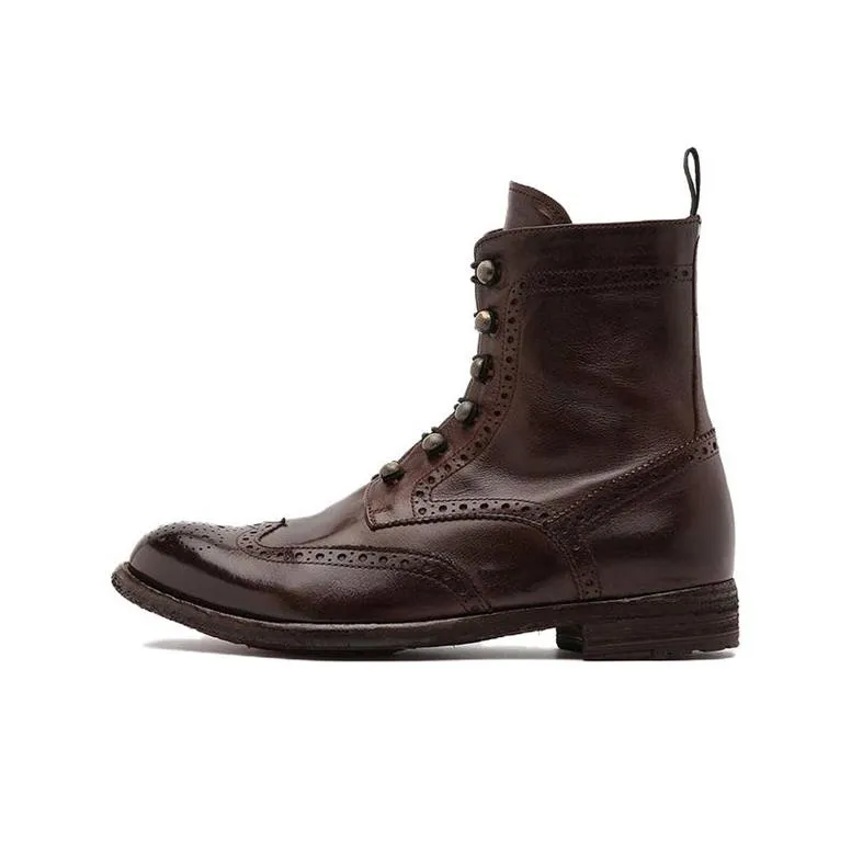 Officine Creative Lexicon Perforated Lace-up Boots Women's-0