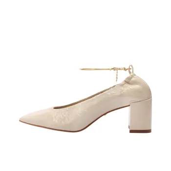 Schutz Bethany Chunky Heel High Heels 6.3cm Women's White