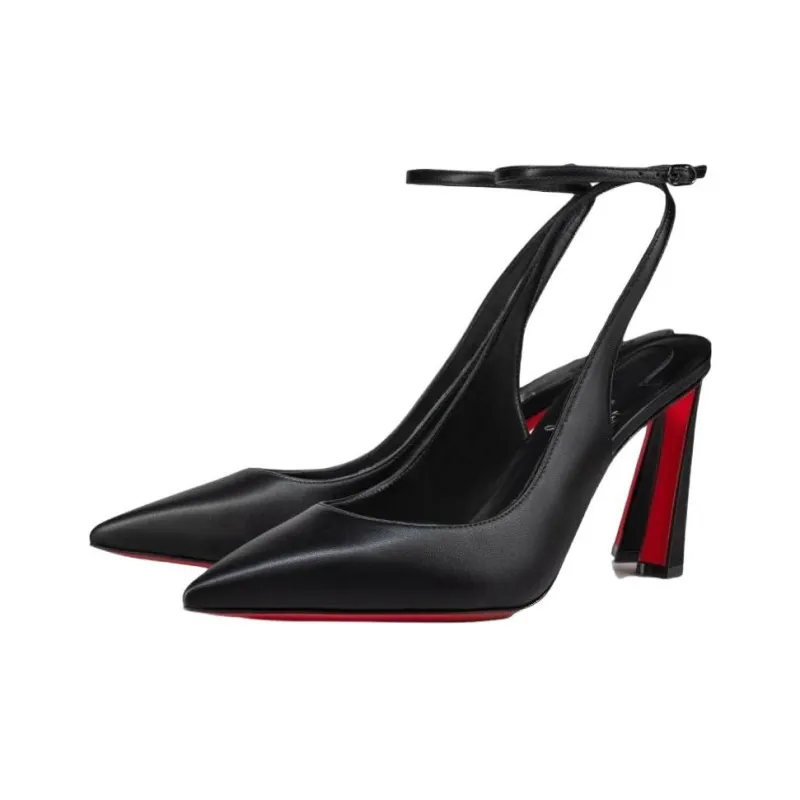CL Slim Heel High Heels 8.5cm Women's Black-2