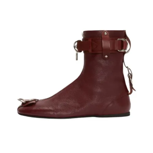 JW Anderson Padlock Ankle boots PVC Men's Red