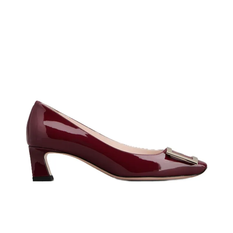 Roger Vivier Chunky Heel High Heels 4.3cm Women's Red-1