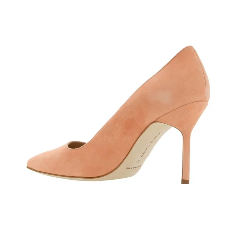 MANOLO BLAHNIK BB 90mm Leather Pumps-2