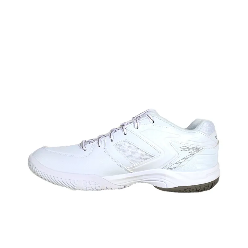 VICTOR 9200TD Anti Slip And Wear Resistant Breathable Low Top Badminton Shoes Unisex White Gray-1