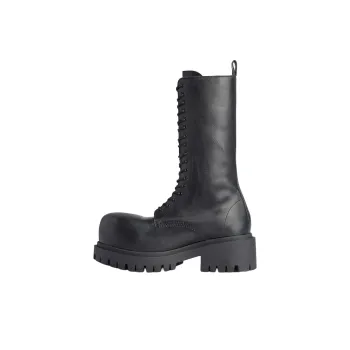 Balenciaga Stomper Ankle Boots Men's Black