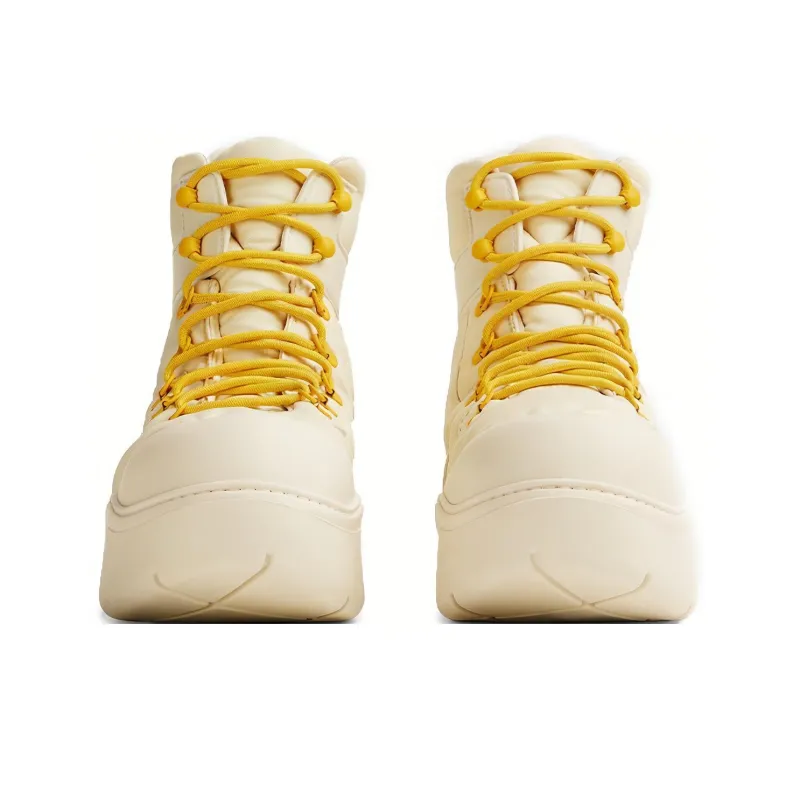 Bottega Veneta Puddle Bomber Ankle Boot White-2
