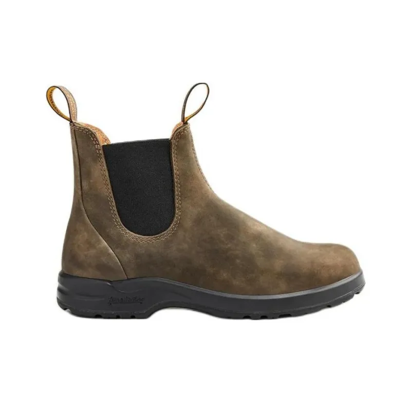 Blundstone Vibram Short Chelsea Boots Unisex Brown-1