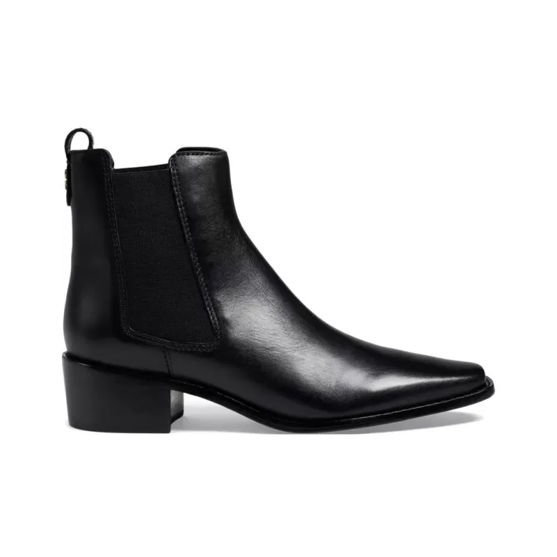 TORY BURCH 40mm Pull-on Leather Ankle Boots-1