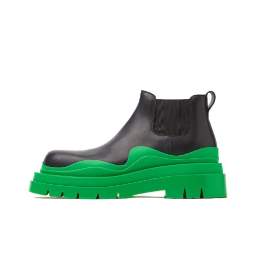 Bottega Veneta Tire Boot Mid Black Grass