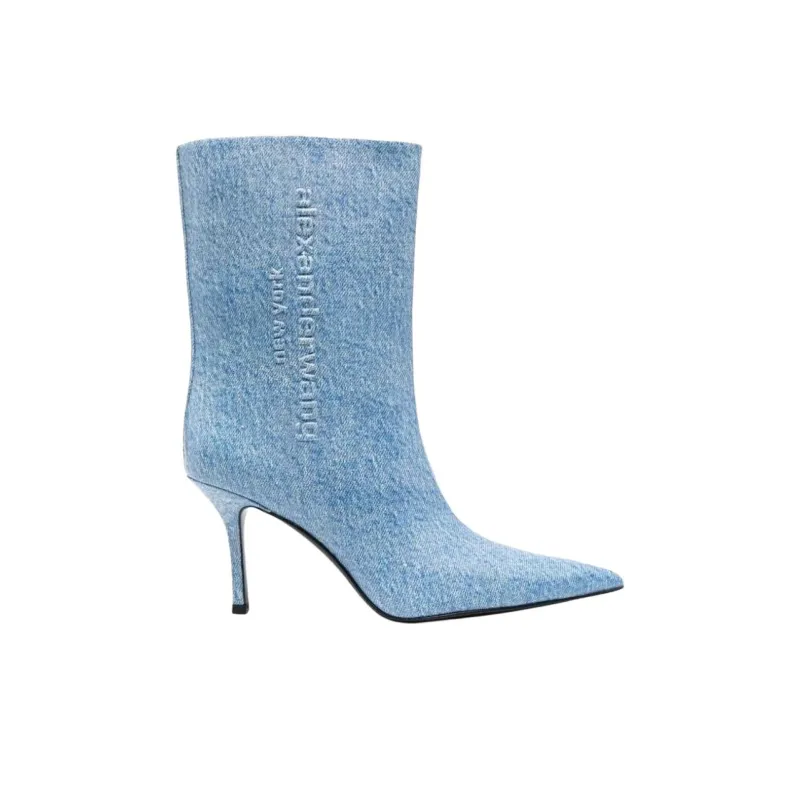 alexander wang Delphine 90mm Denim Boots-1