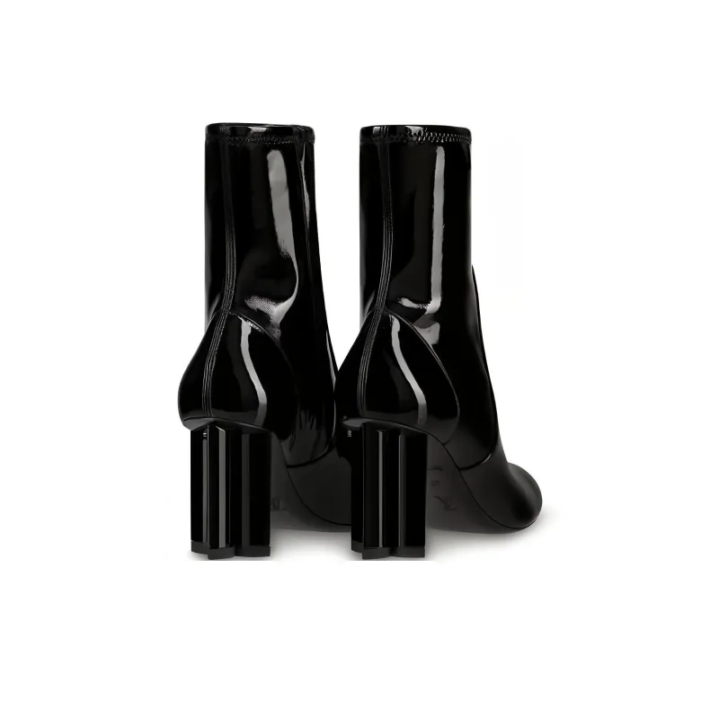 LOUIS VUITTON Silhouette Ankle Boots Women's Black-4