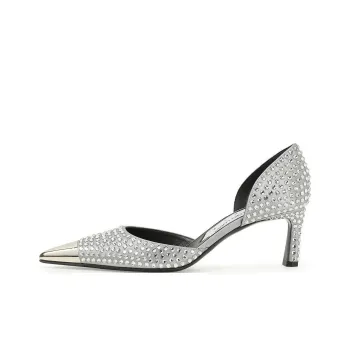 SERGIO ROSSI Slim Heel High Heels 5cm Women's Silver