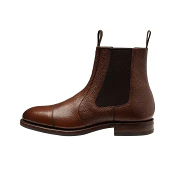 LOAKE Newbury Short Chelsea Boots Men's Dark Brown