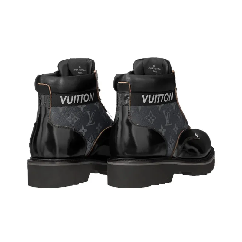 LOUIS VUITTON Oberkampf Ankle Sneakers 'Monogram Black'-2
