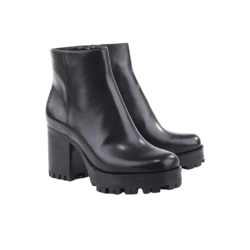Schutz Grunge Ankle Boots 7cm Women's Black-3