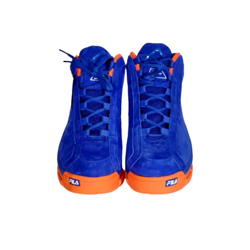 FILA 96 Grant Hill Anti-Slip Wear-Resistant Mid-Top Basketball Shoes Men's Blue-2