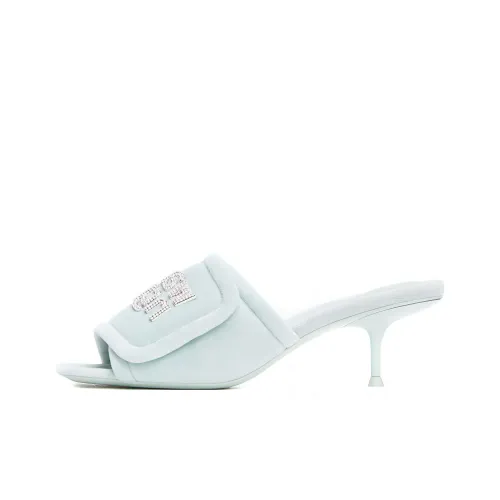 Alexander Wang Jessie Padded Slim Heel High Heels Women's Cyan
