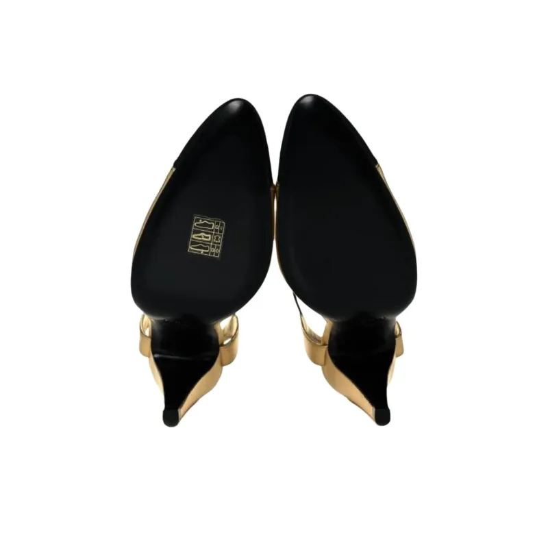 CHANEL Stylish Sandals Women's Black Gold-4