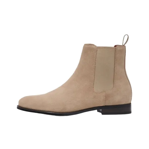 COACH Short Chelsea Boots Men's Light Brown