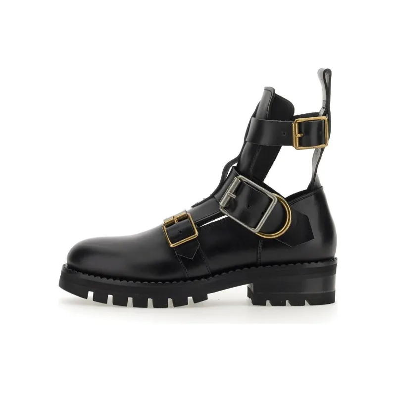 Vivienne Westwood Round Toe Buckle Boots Women's-0