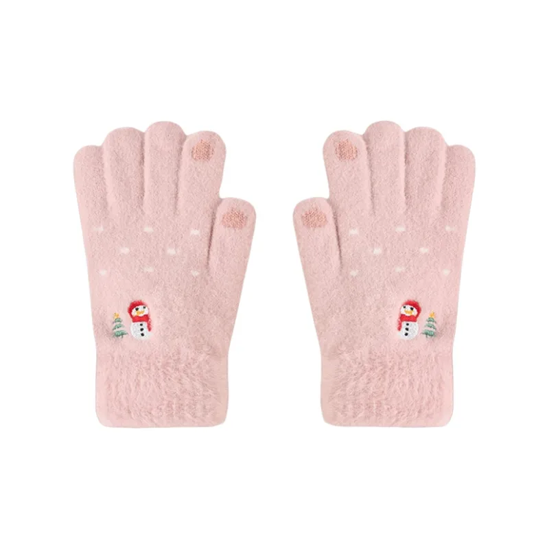 YUZHAOLIN Polyester Knit Gloves Women's-5