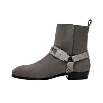 PHILIPP PLEIN Nubuck Suede Ankle Boots