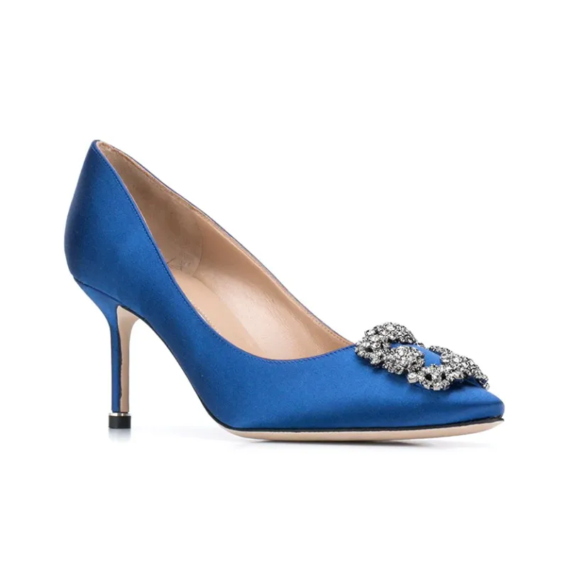 MANOLO BLAHNIK Hangisi 70 Jewel-buckle Pumps-2