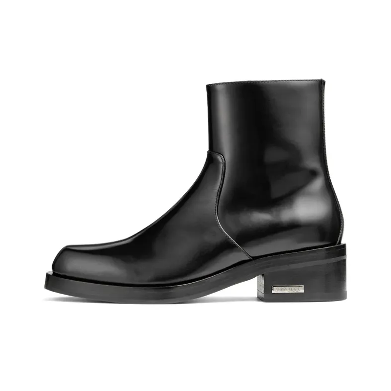 Jimmy Choo Elias Leather Ankle Boots-0