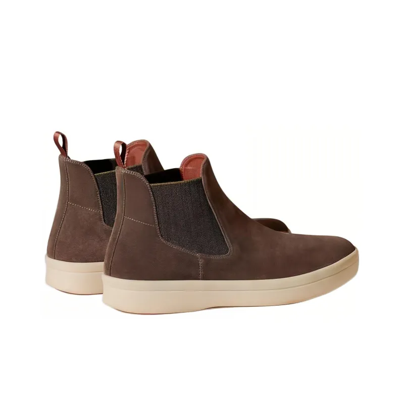 Loro Piana Ultimate Walk Ankle Length Chelsea Boots Men's Brown-3
