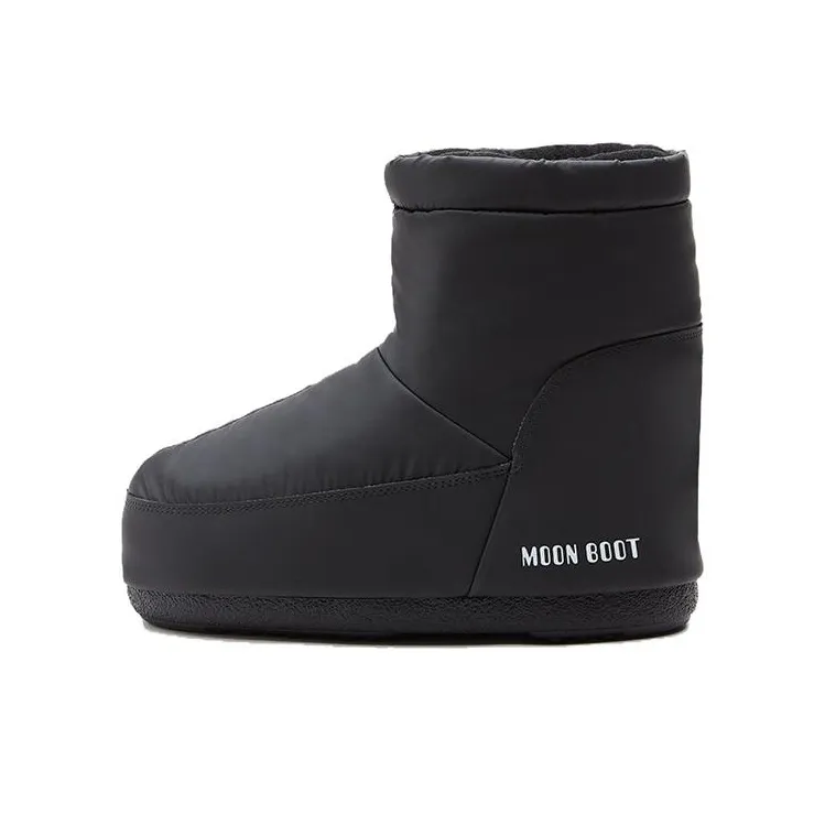 Moon Boot No Lace Rubber Boot Black-0