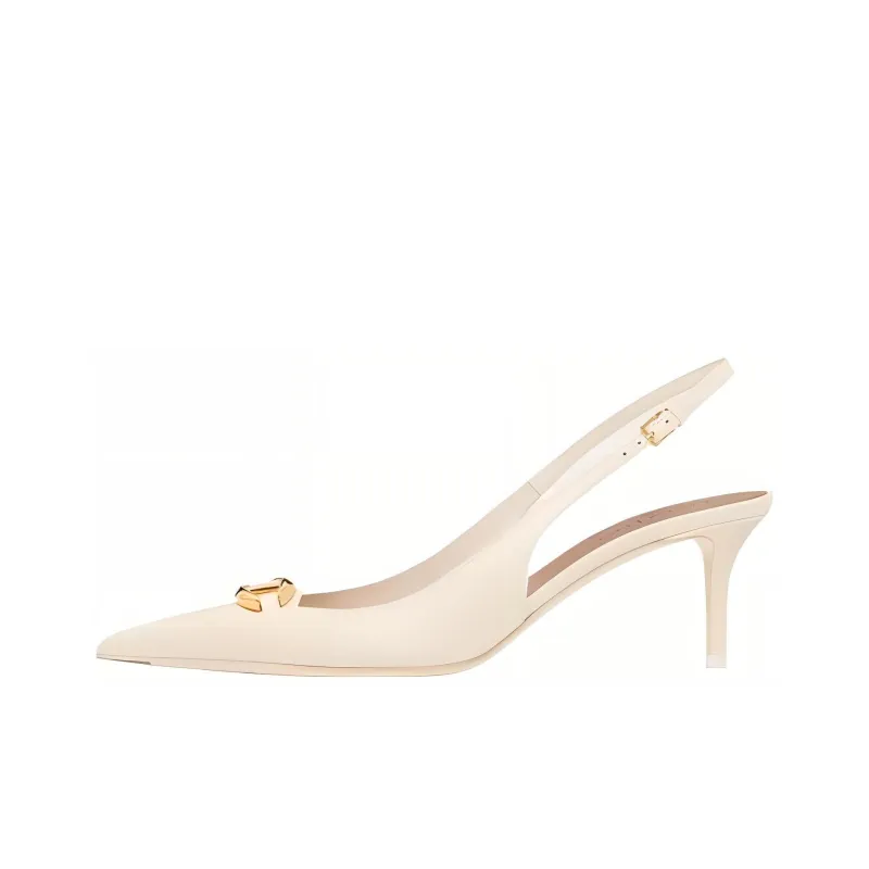 Valentino Garavani VLogo Signature 60mm Leather Slingback Pumps-0