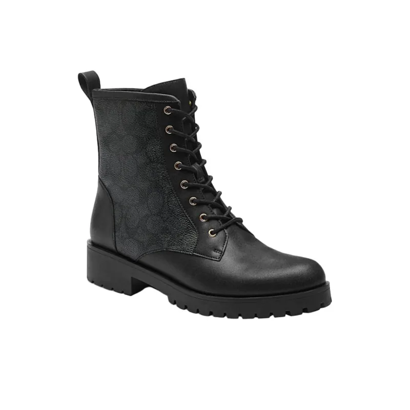 COACH Short Martin Boot Women's Black-2
