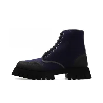 GUCCI Lace Up Boot 'Maxi Gg Navy'