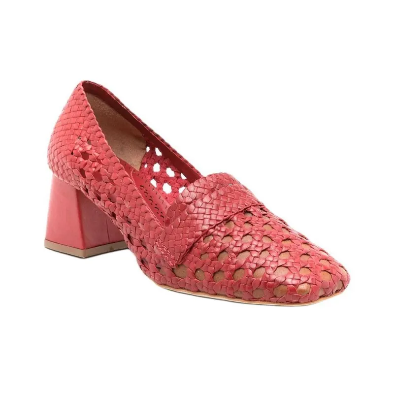 Sarah Chofakian Normandie Spool Heel High Heels Women's Red-2