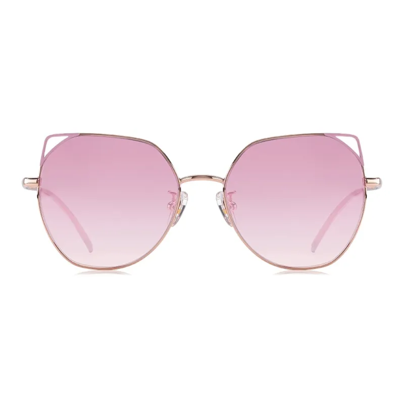 PARIM Metal Irregular Shape Sunglasses Kids' Rose Gold-5