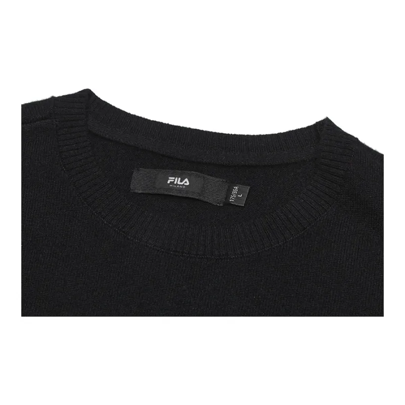 FILA FILA MILANO Italy Version Luxury Style Sports Collection 1911 Knitwear Men's Jet Black-4