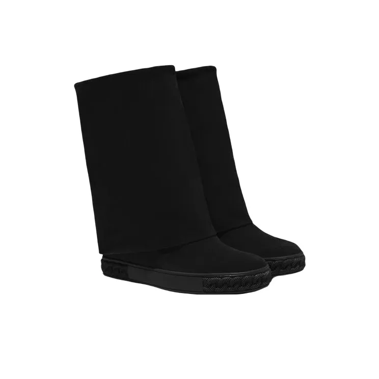 Casadei Leather Flat Boots-2