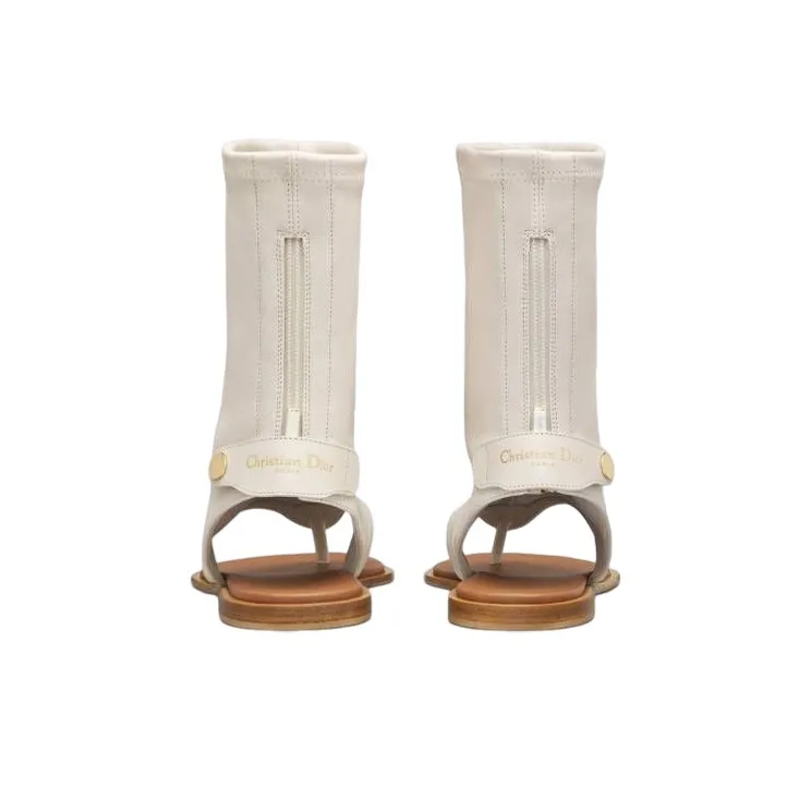 DIOR Spirit Ankle Boots Women's Ecru-4