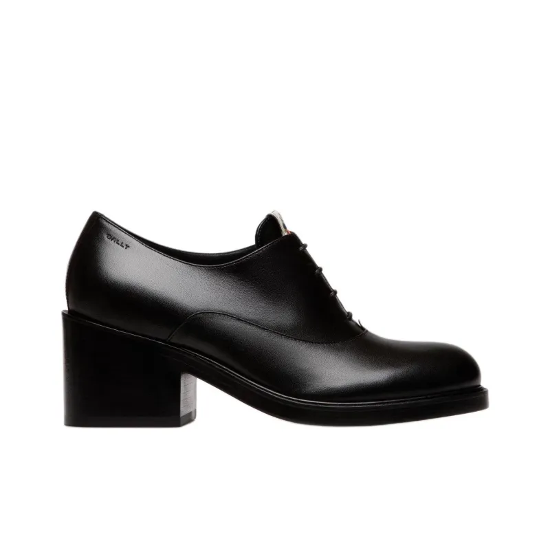 BALLY Peggy Chunky Heel High Heels 5.5cm Women's Black-1